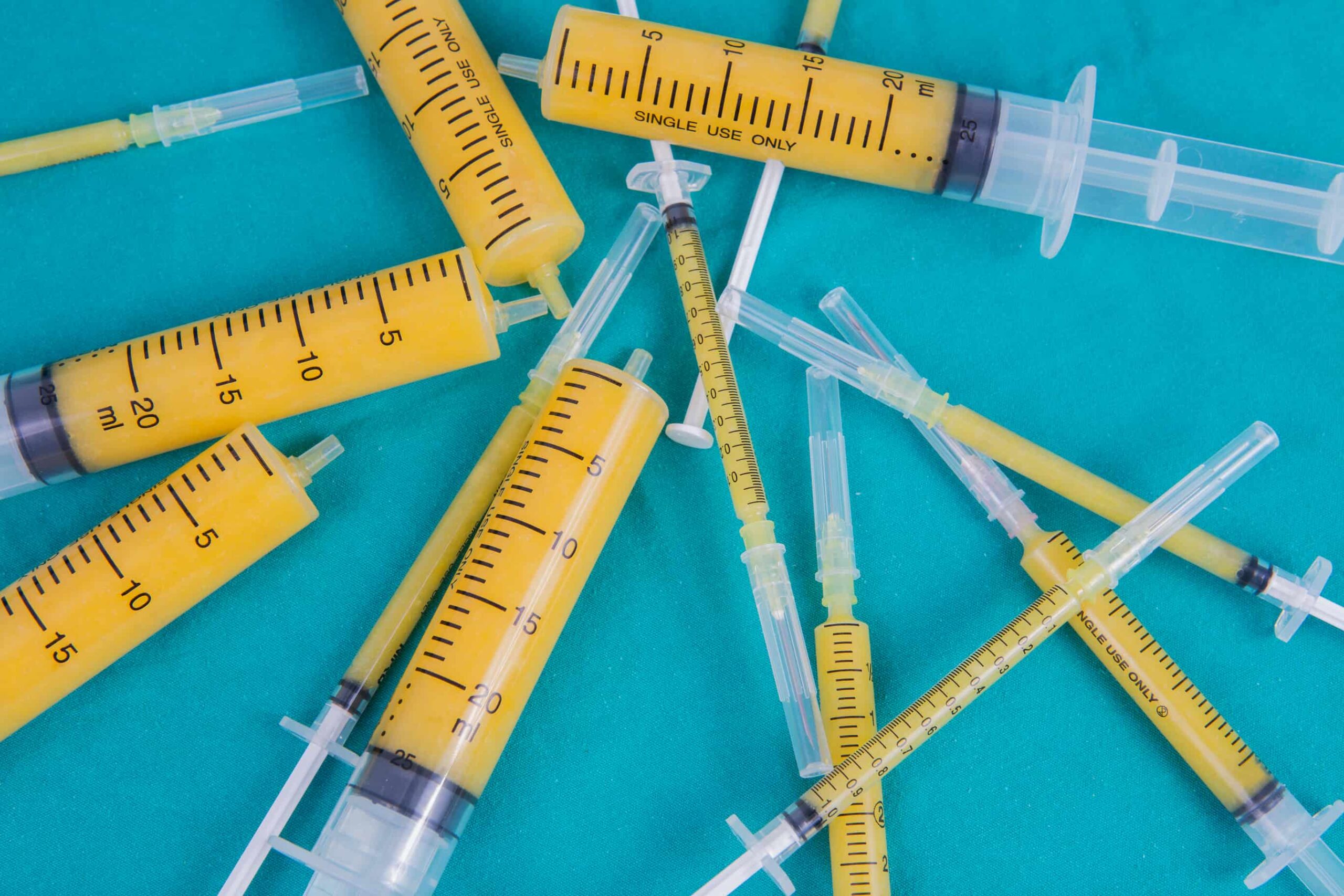 Syringes with fat