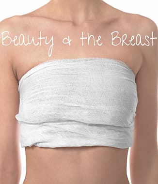 Woman's upper torso with Beauty and the Breast