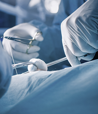 doctor performing surgery