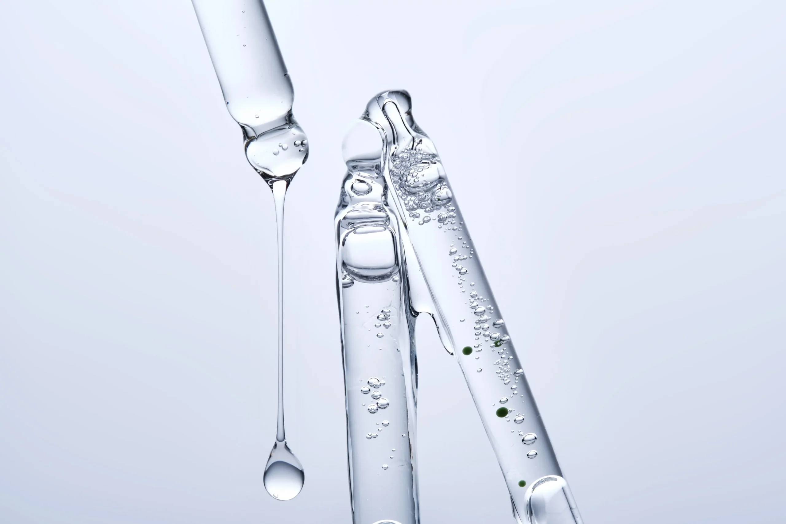 Retinol and vitamin C skincare serums used in an anti-aging skin care routine
